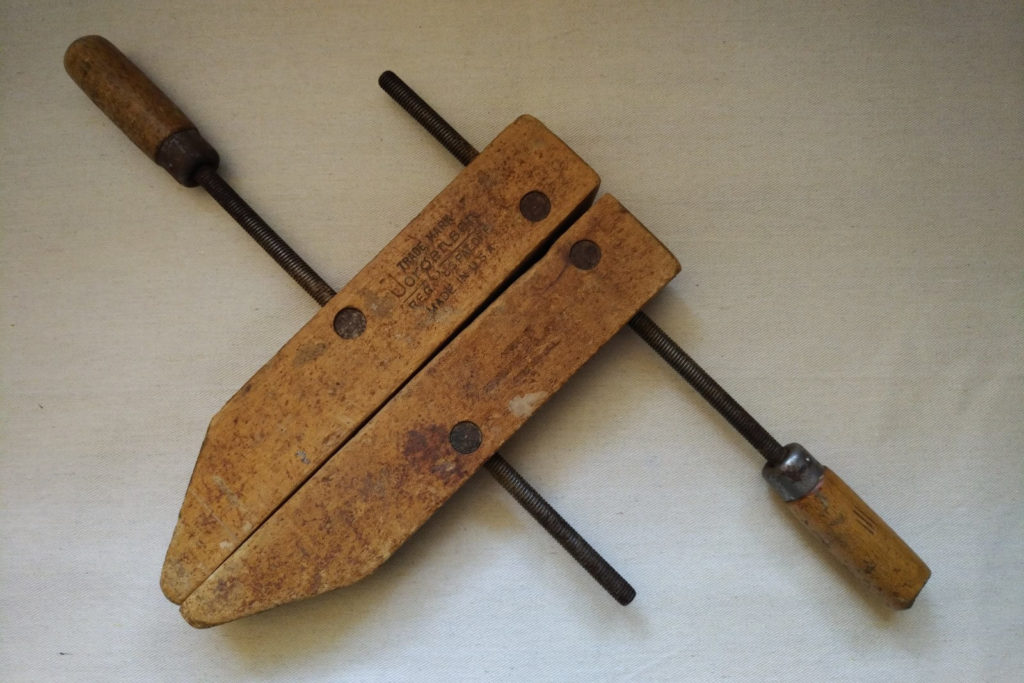 Vintage woodworking clamps