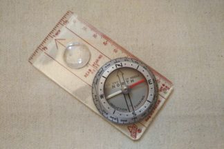 Vintage 60s Type 6 Silva Aluminum Compass with Magnifying Glass made in Sweden