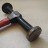 Beautiful vintage Gray Canada PH24 auto body hammer with two round planishing edges and hickory Gray Tools red handle