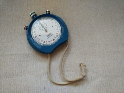 Original Swiss Made Leonidas 1970's Blue Trackmaster Stopwatch