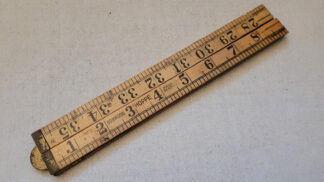 A rare vintage Hoppe boxwood folding 36 inches ruler made in Germany