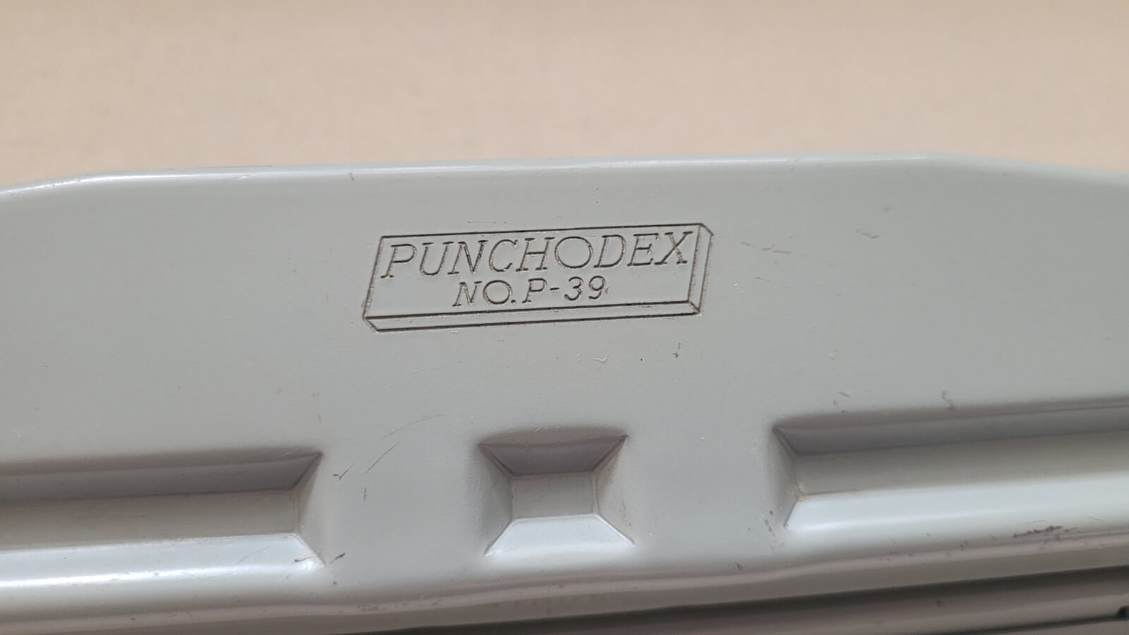 Vintage Zephyr American Corp Punchodex No P-39 Three Hole Paper Punch