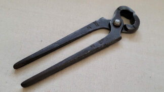 Vintage Forged 8 Inches Offset Nippers Farrier Blacksmith Collectible Tool w Anvil Stamp