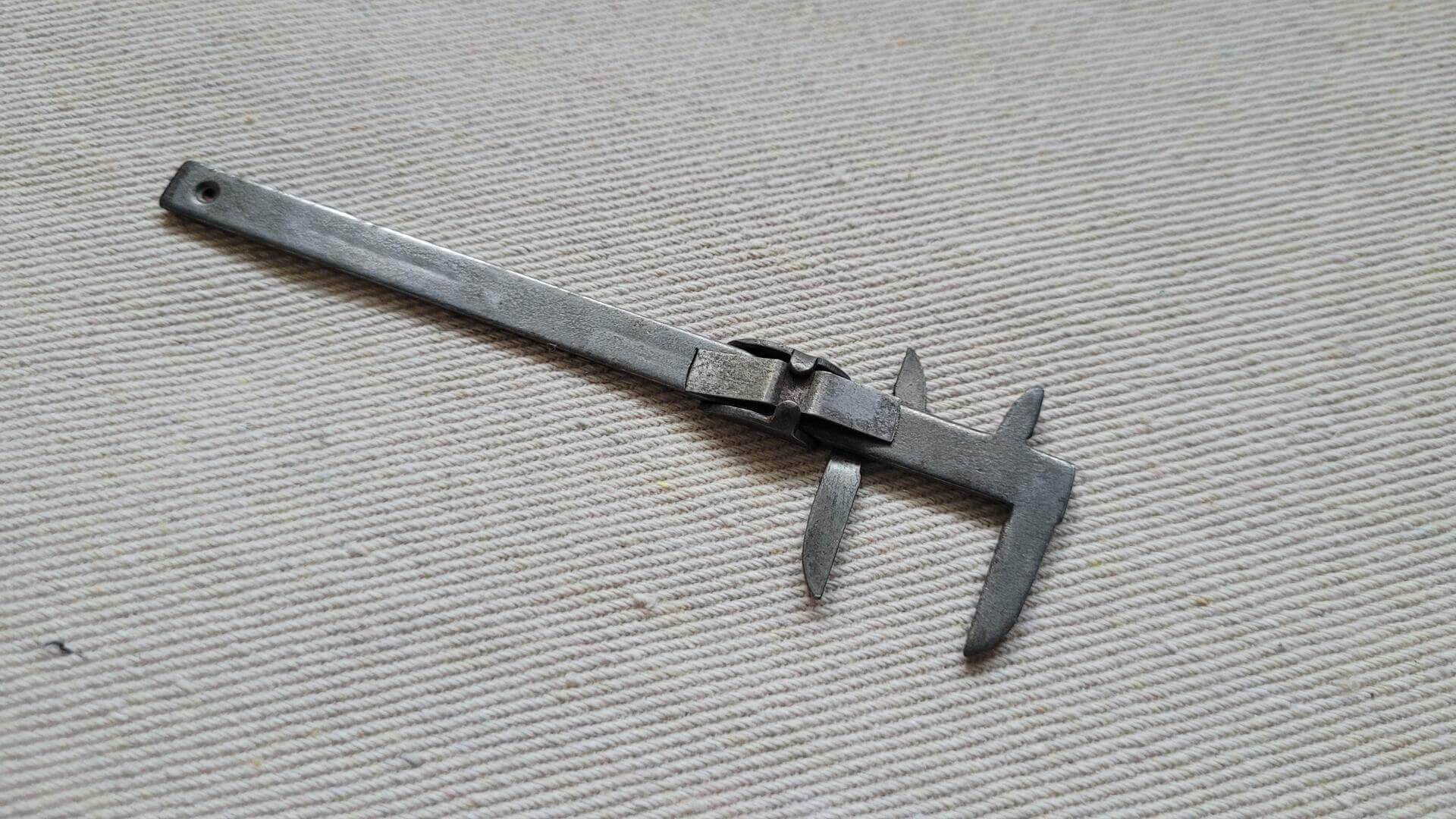 Rare Pioneer Four Inches Mini Pocket Slide Caliper Made in USA - Machinist / Mechanic Marking and Measuring Vintage Collectible Tools