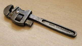 Nice vintage McKinnon 8 inches adjustable wrench manufactured by McKinnon industries Ltd from St Catharines, Ontario.