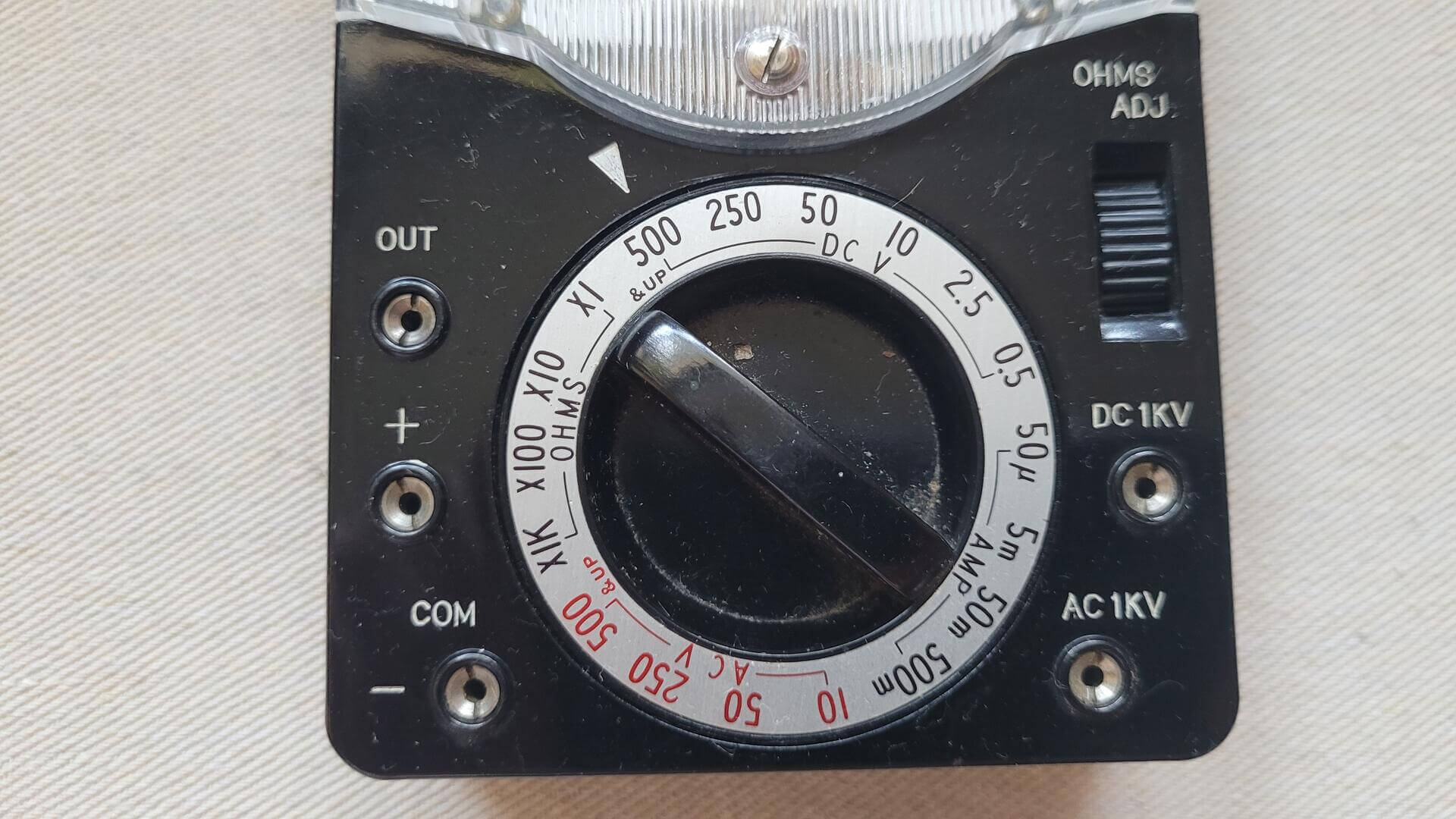 Vintage Cosrad Analog Ohm AC/DC Multimeter Tester Model SK-80 - Collectible Made in Japan 1970s electronics testing, measuring, and inspection equipment