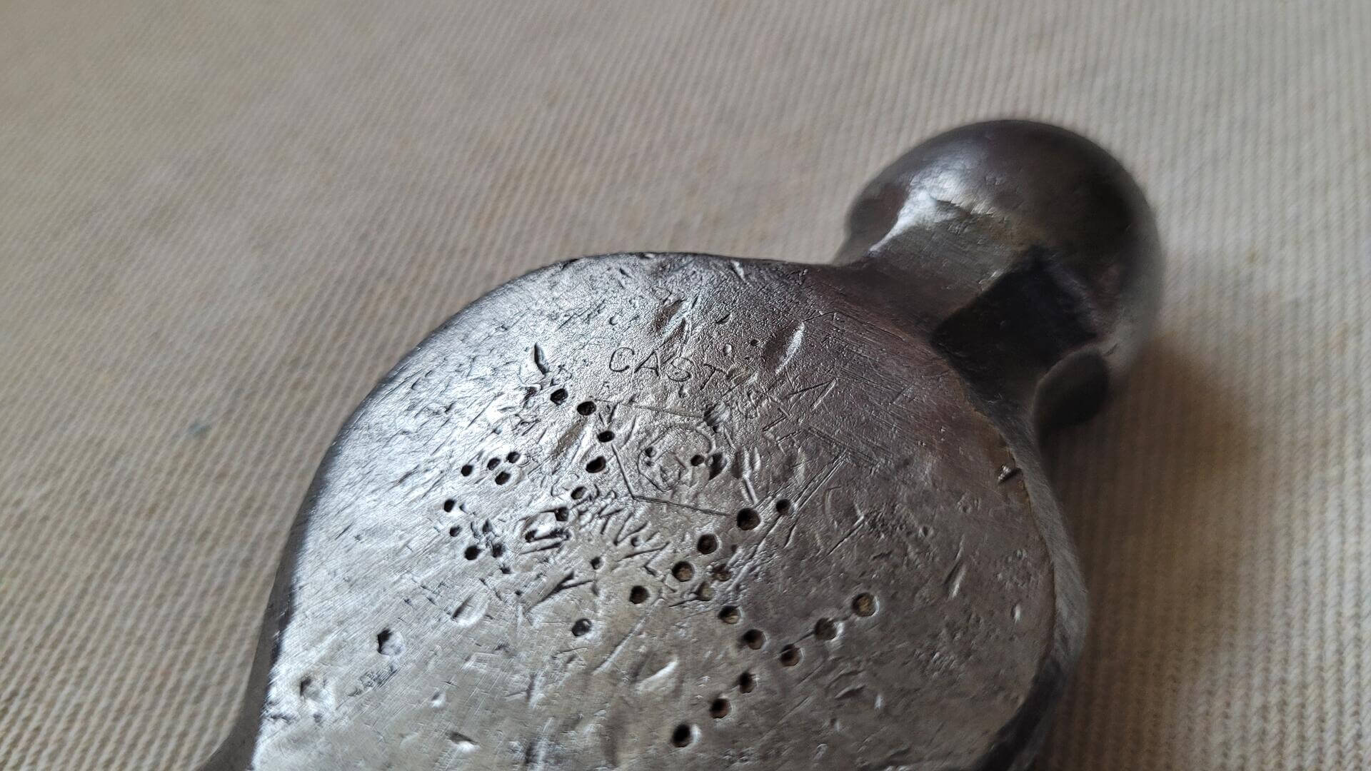Rare vintage James Smart Mfg Co Ltd cast steel 25OZ ball pein hammer made in Brockville ON. Made in Canada antique collectible hand tools