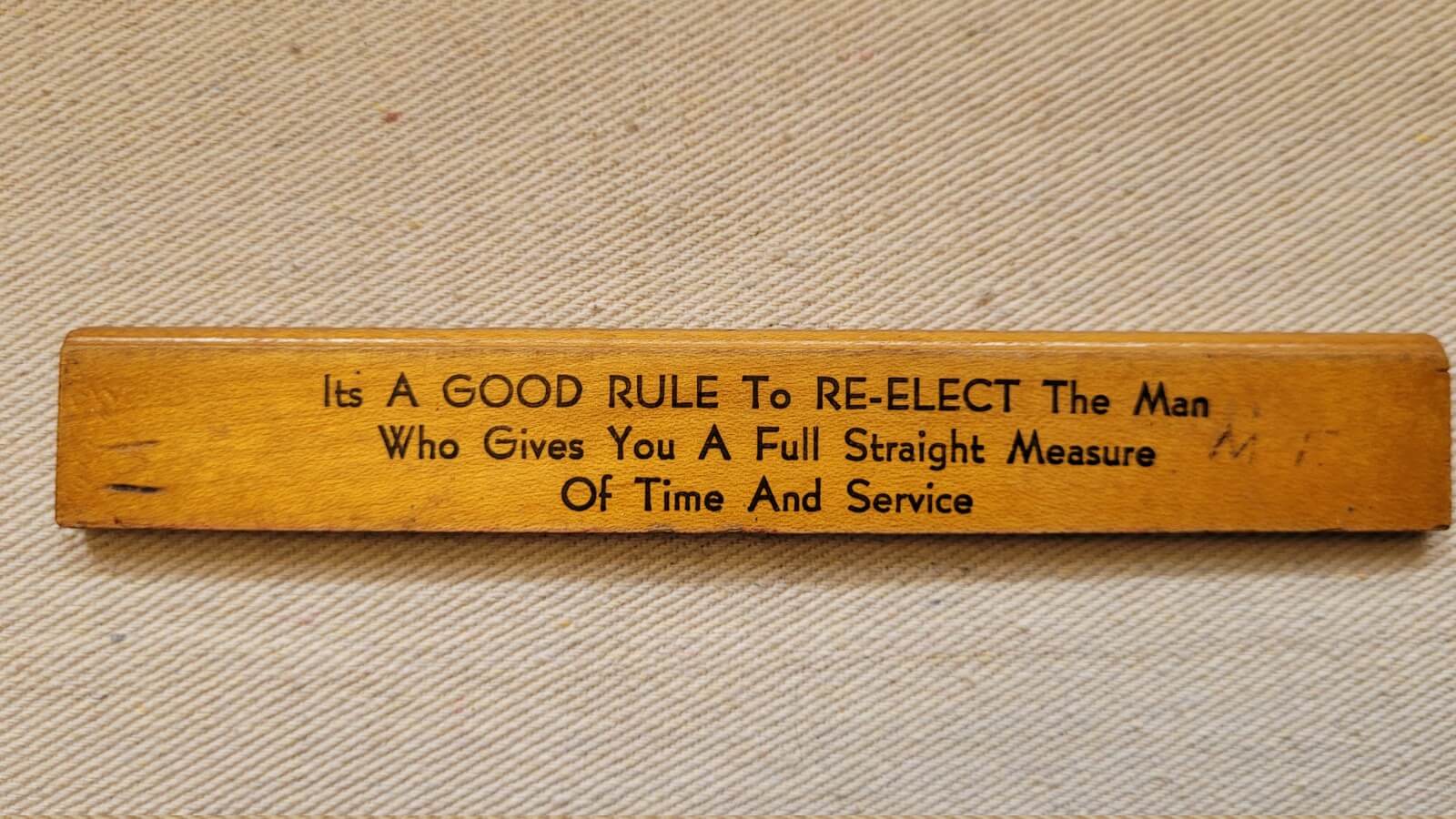 Acme Ruler and Advertising Company Rule, Toronto ON - Vintage Canadian Political Memorabilia