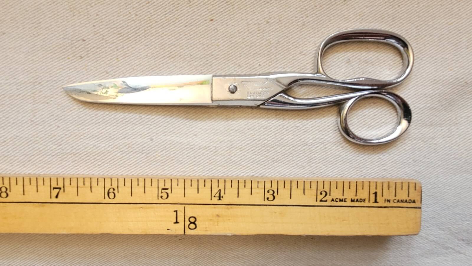 richards-speedway-masterpiece-rustless-chrome-scissors-shears=made-in-shefield-england-sewing-and-upholstery-vintage-tools