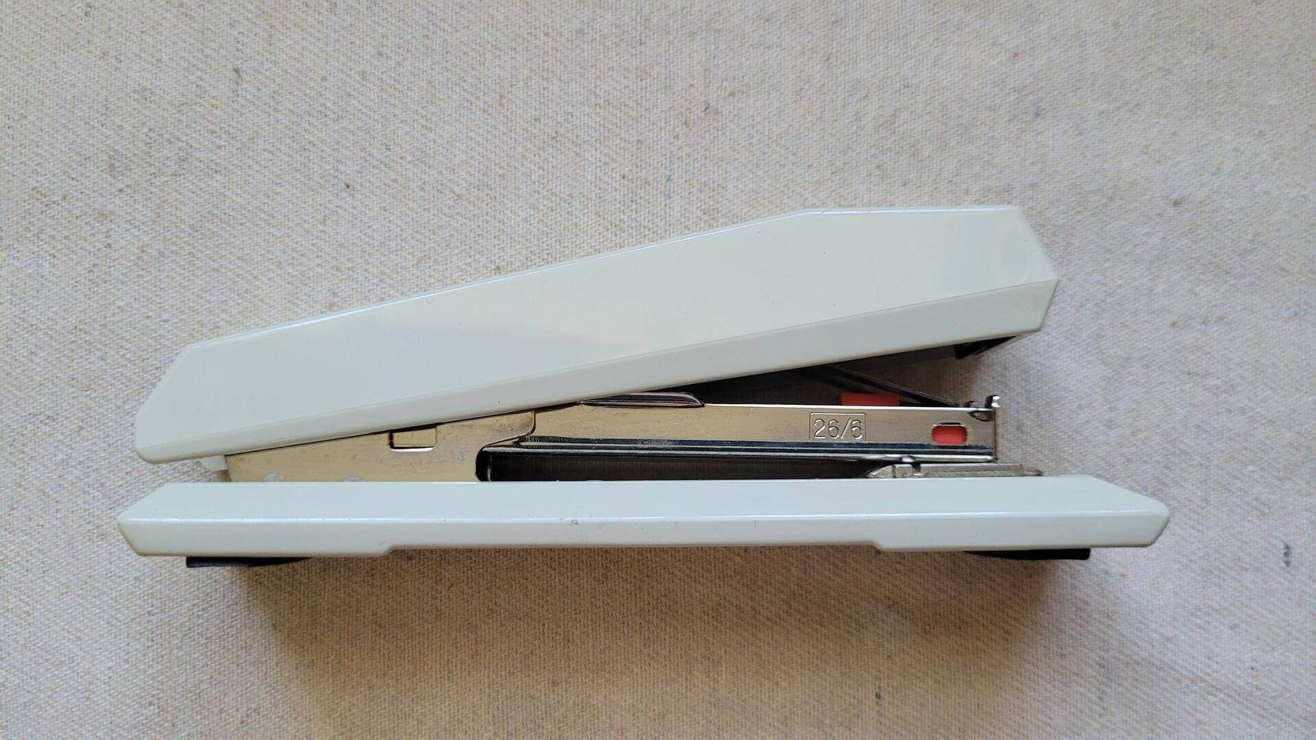 Retro White Apsco 72 Stapler Isaberg AB Hestra Design Made in Sweden - Vintage MCM Paper Staplers and Office Equipment Collectibles