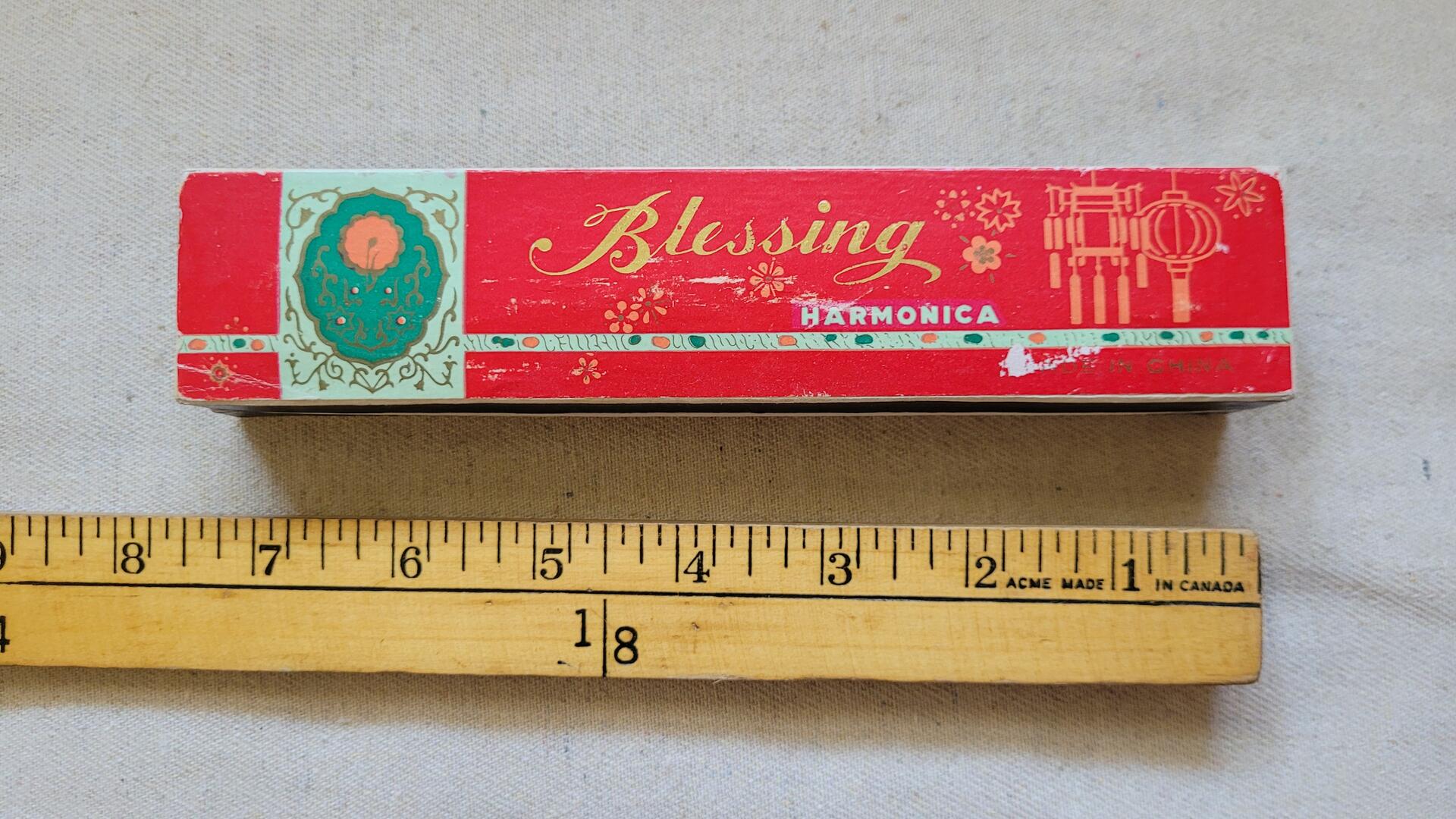 antique-harmonica-blessing-china-vintage-1960s-mcm-collectible-musical-instruments