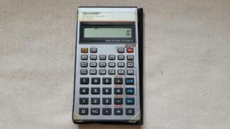 Vintage 1980s Sharp EL-506P LCD Handheld Scientific Calculator w Case Japan - Retro made in Japan collectible - electronics and scientific instruments and tools