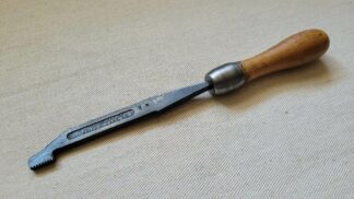 Vintage S.W. Card Mfg Co Machisnist Thread Chaser No 16 with wooden handle Mansfield, Mass - Rare antique made in USA 19th century collectible hand tools