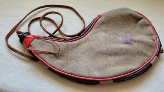 Vintage Leather Bota Bag Water Canteen Wineskin - Made in Spain antique collectible camping and hiking equipment