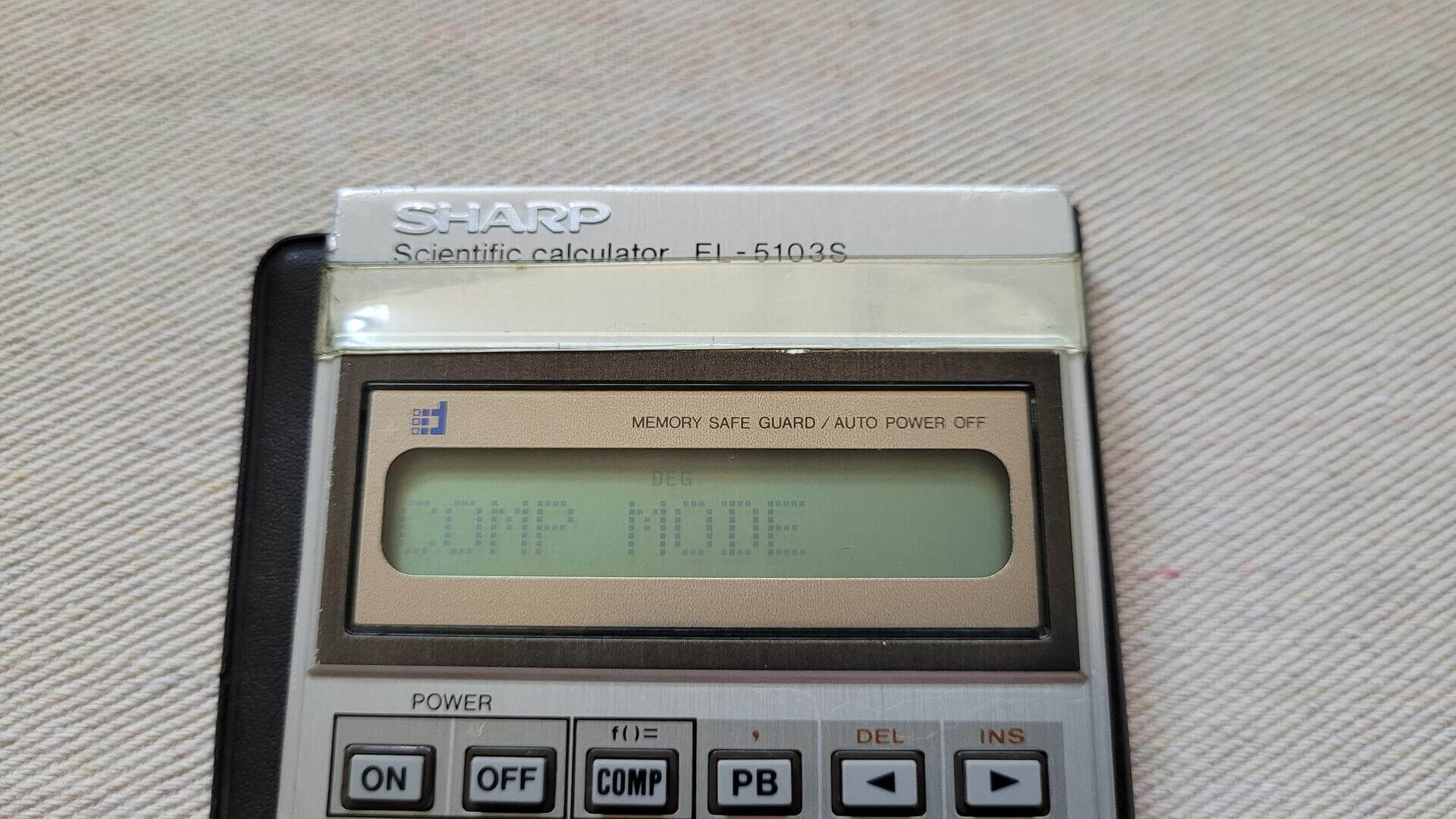 Rare 1970s Sharp EL-5103S Programmable Calculator 12 digits 44 Keys LCD Display - Vintage Made in Japan Collectible Calculator and Electronic Gadgets