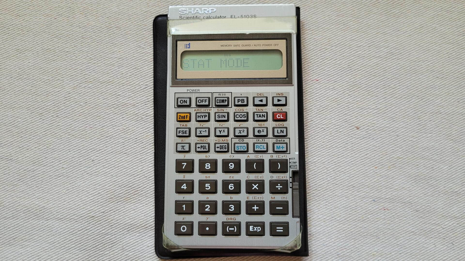sharp-el-5103s-programmable-calculator-12-digits-44-keys-lcd-display-rare-vintage-1970s-made-in-japan-collectible
