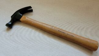Vintage Stanley 20-160 Carpenter's Claw Hammer w Hickory Handle - antique collectible made in USA hand tools