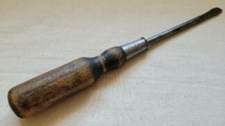 Rare Stanley No 20 Hurwood Flat Screwdriver with wooden handle - Antique and Vintage Made in Canada collectible hand tools