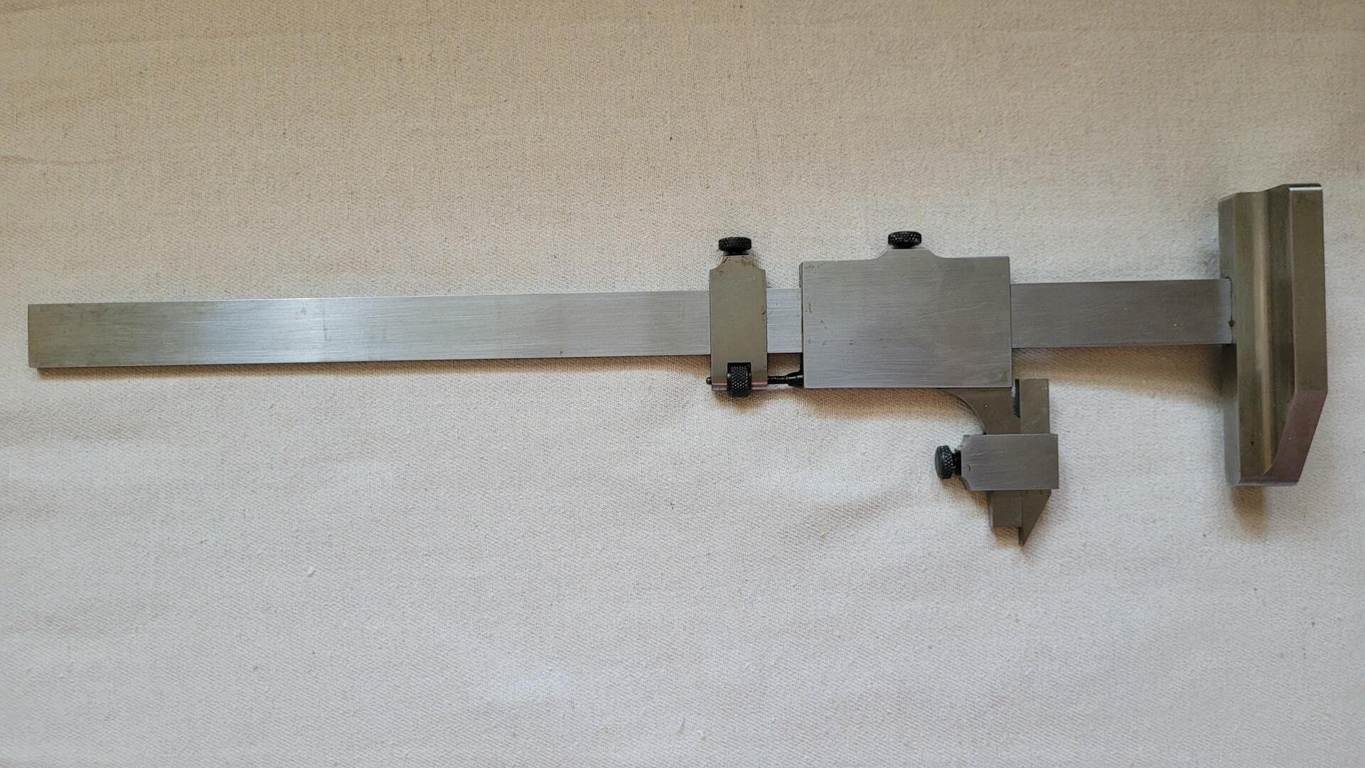 Rare Vintage Vernier Height Gauge with depth gauge attachement Staroba Industrial Research Toronto ON - Collectible made in Canada antique machinist tools