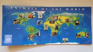 Rare 1986 Animals of the World WWF Pin Collection Album by Toronto Sun and World Wildlife Fund Canada (WWF-Canada)