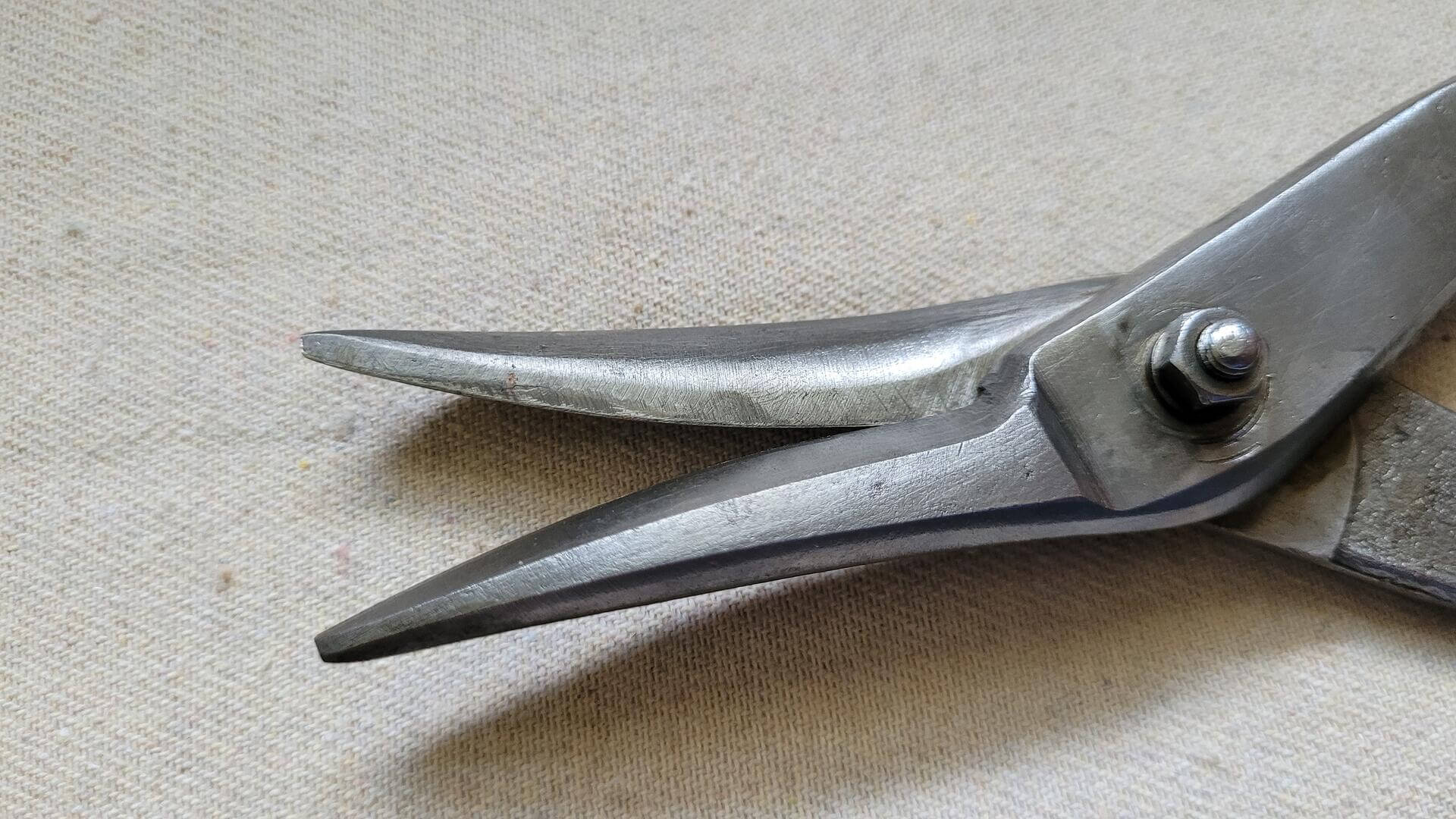 Rare 10 Inch Forged Steel Tin Snips Made in Germany by Ardex also known as the last Canadian axe maker - antique and vintage collectible cutting hand tools