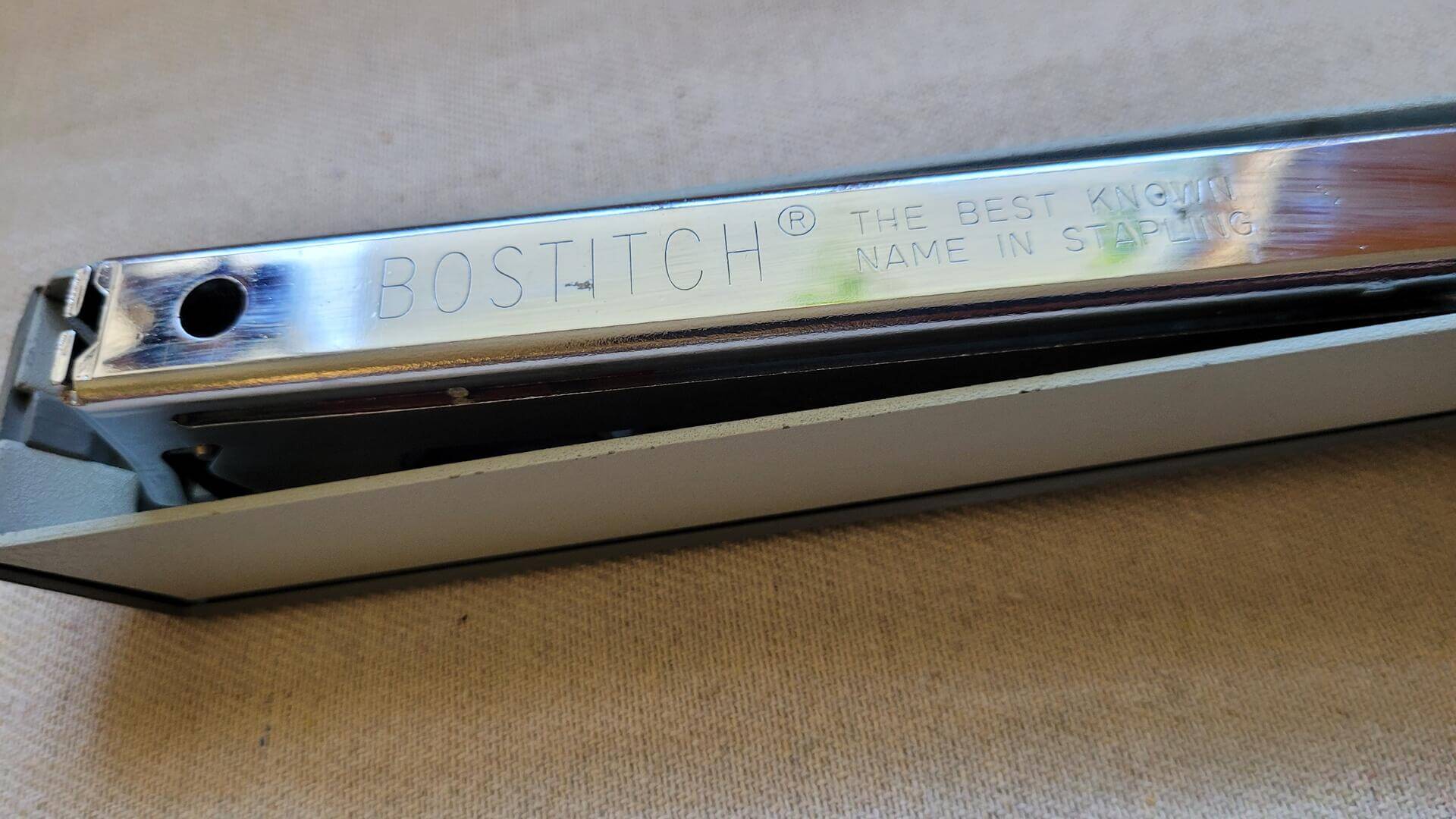Vintage Bostitch Stapler Model B III Standard Paper Staples - Retro made in USA office tools and equipment collectibles