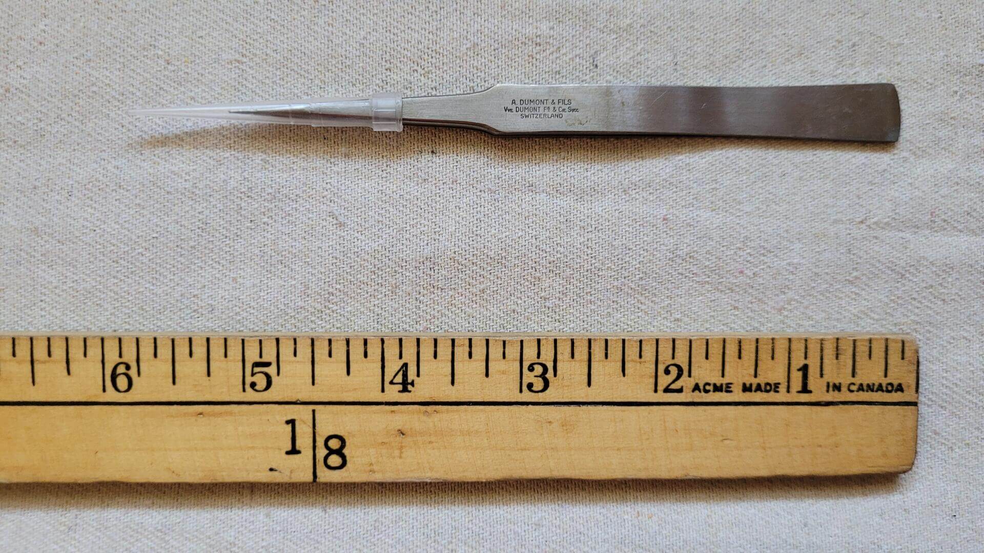 A. Dumont & Fils Watchmaker Fine Tip Tweezers - Vintage made in Switzerland quality stainless steel precision hand tools