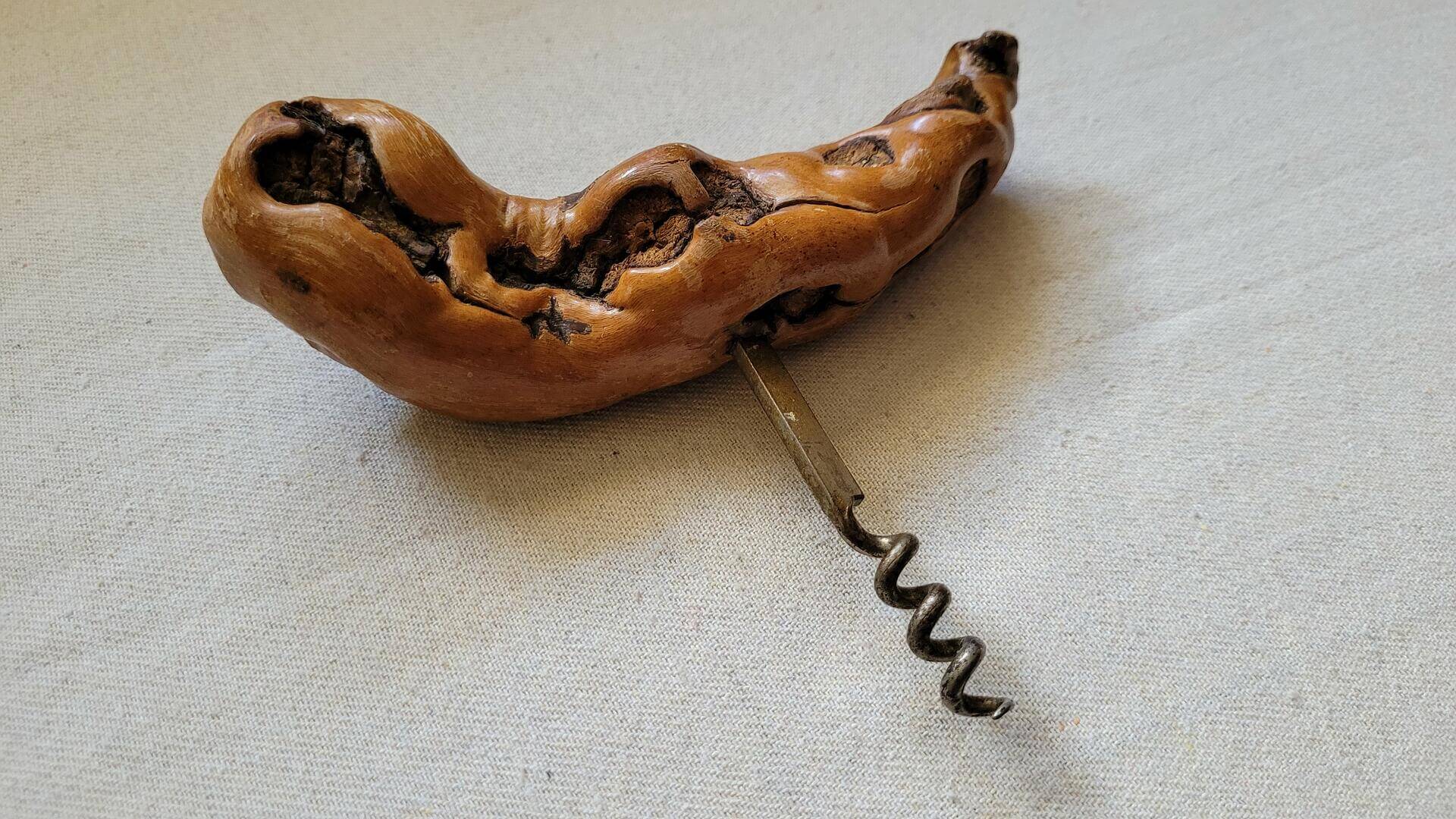 laurent-siret-rochefort-s-loire-grapevine-root-corkscrew-antique-vintage-made-in-france-breweriana-barware-collectible