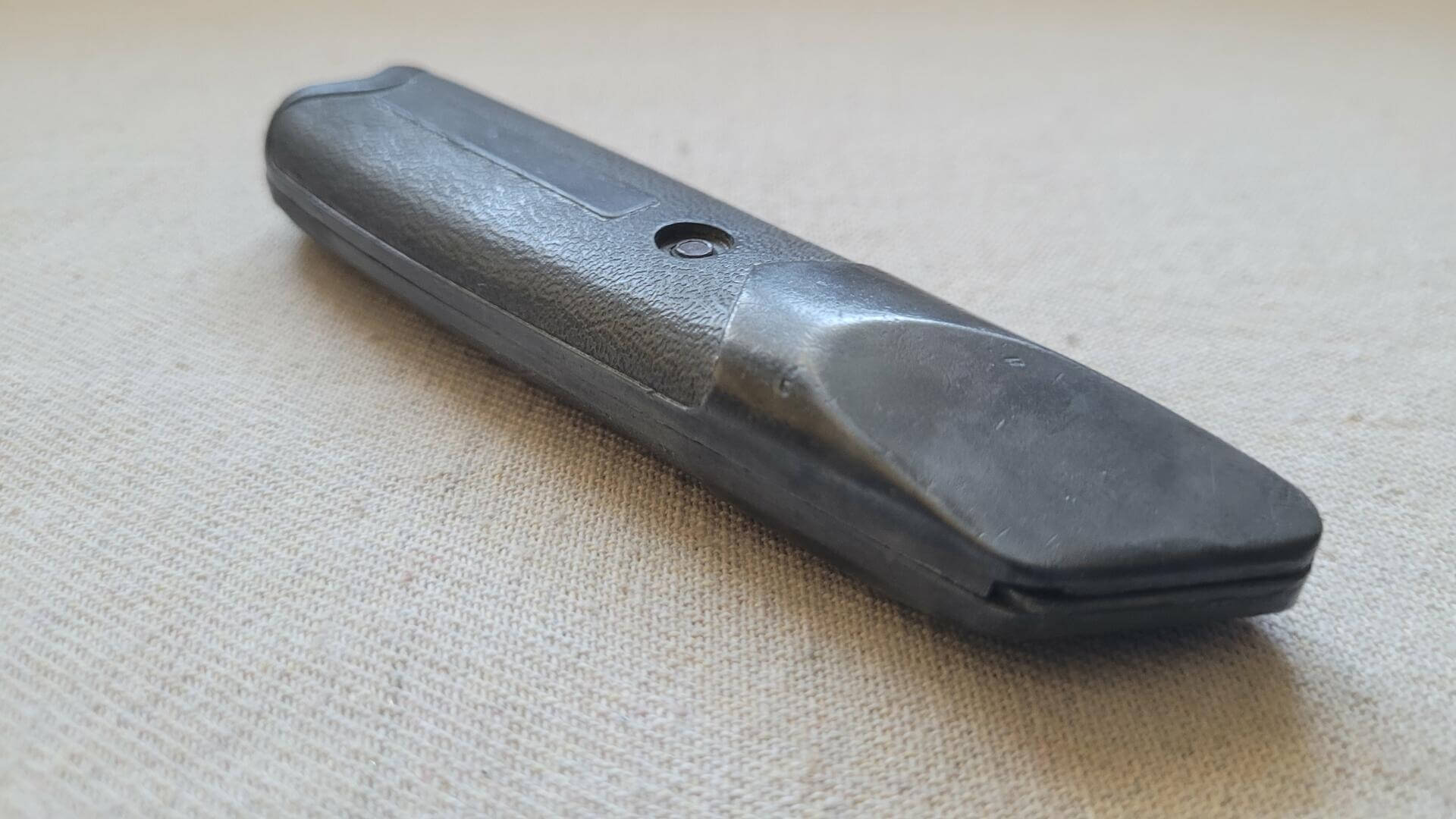 Vintage Stanley 1299 fixed blade cast steel utility knife box cutter. Antique made in USA collectible classic mid century design cutting hand tools