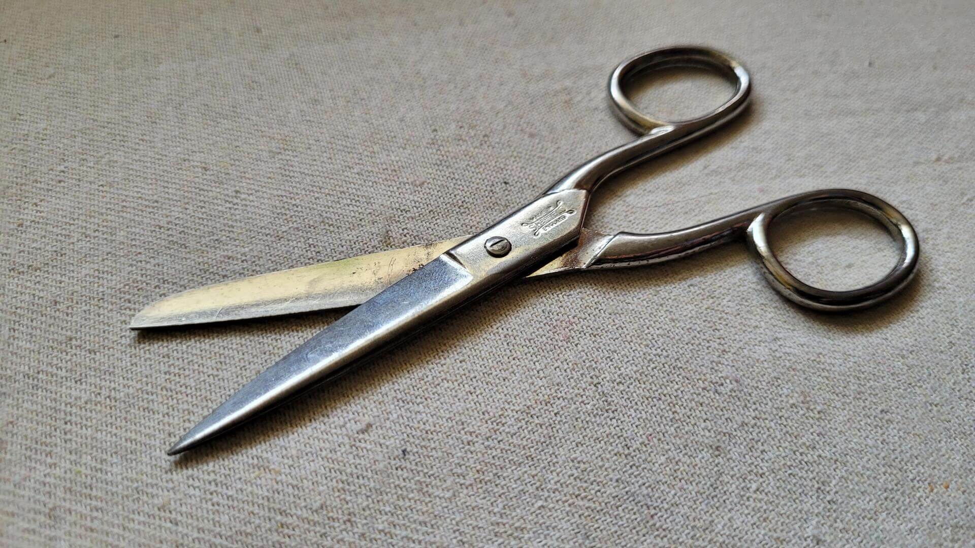 Vintage All Purpose Scissors 5 Inches Made in Sheffield England - antique collectible sewing and cutting hand tools