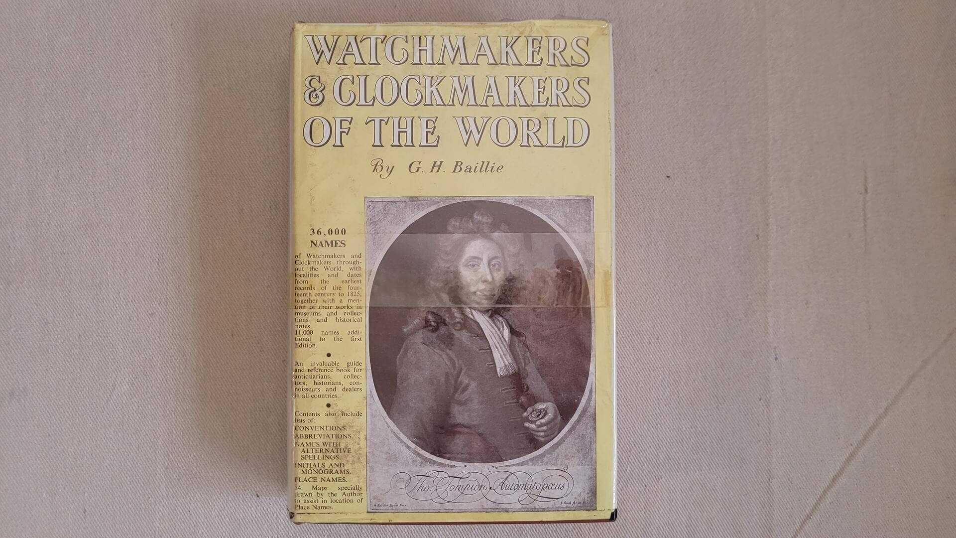 "Watchmakers and Clockmakers of the World" is a comprehensive reference book of the most notable makers of clocks and watches in the world with 36000 names