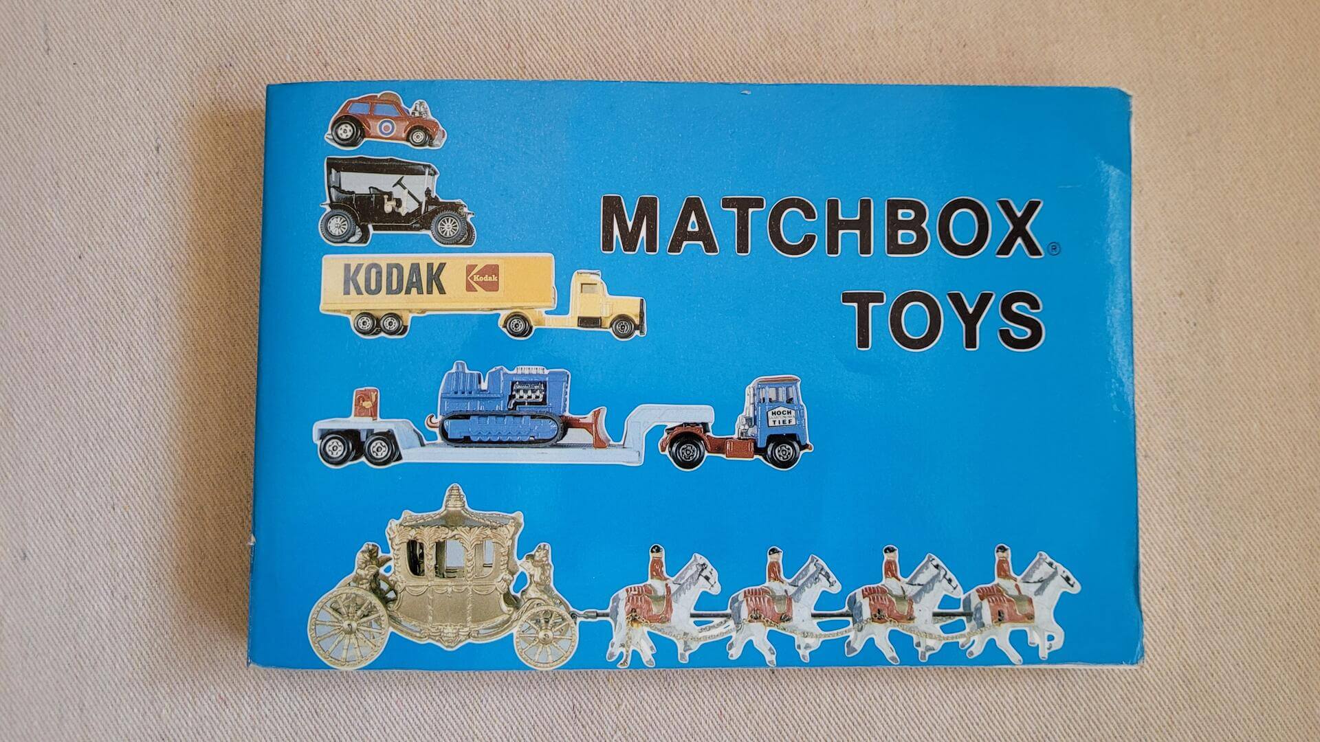1983 Matchbox Toys price guide book by Nancy Schiffer. Vintage collector reference and guide book on diecast metal toy car models