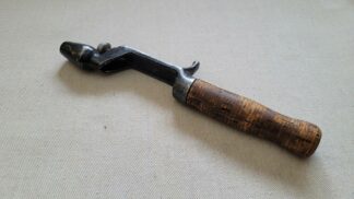 Vintage Screwlok speedlock cast aluminum cast fishing rod with cork handle. Rare made in Canada collectible fishing equipment patented in 1948 featuring removable rod and reel design