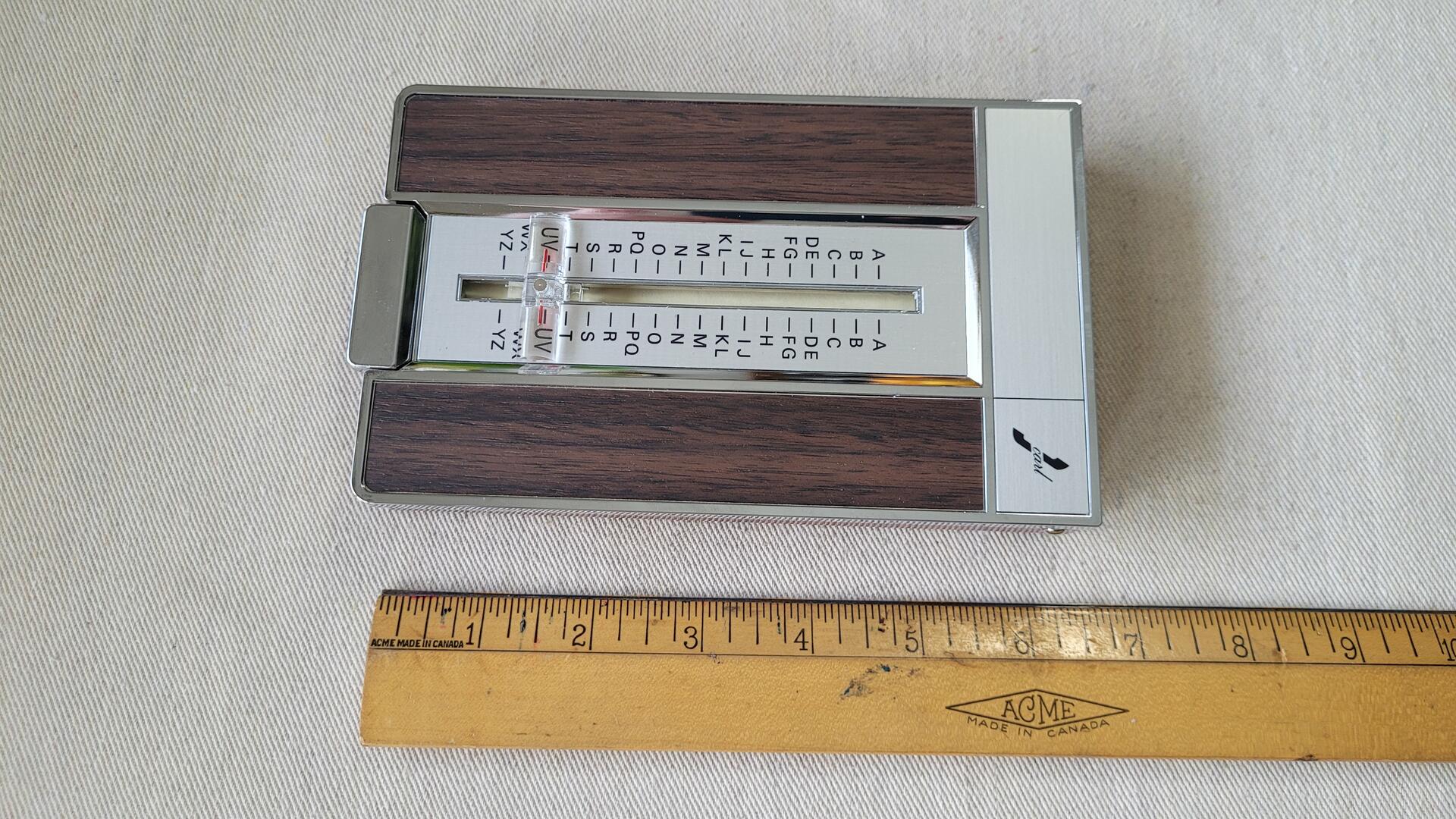 Retro Carl No. 560-D Deluxe Telephone list finder w original box. Vintage 1970s made in Japan collectible office stationery & flip top desk address book