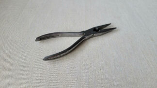 Antique drop forged Hoppe needle nose pliers with decorative handles 6 1/2 inches long. Mid century vintage made in Western Germany collectible hand tools