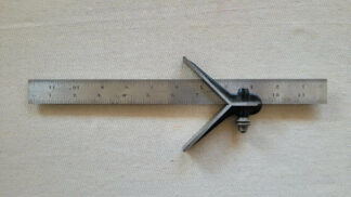 Vintage L.S. Starrett Co No. 4 Grad. 12 inches hardened combination square with the Center-Finding head. Antique made in USA collectible Starrett Athol Mass. marking and measuring layout tools