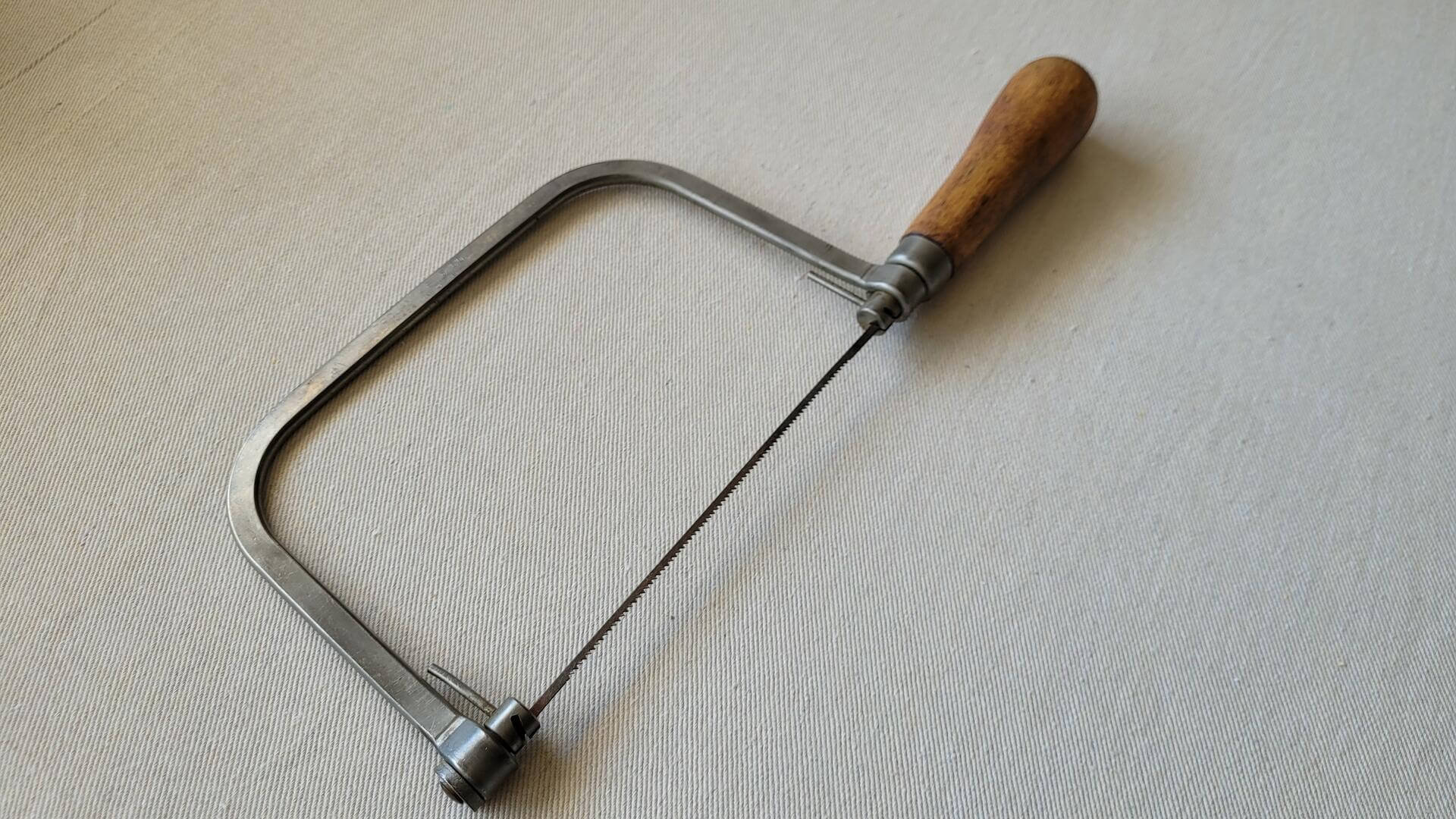 Vintage Trojan A.S. & Co. scroll coping saw by Parker Manufacturing Company from Worchester, Mass. Rare antique made in USA collectible hand tools