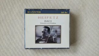 Johann Sebastian Bach Sonatas and Partitas by Jascha Heifetz RCA Victor USA Gold Seal collectible two disc classical music CDs box released in 1988.