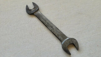 Antique heavy duty Bonney Tools & Forge chrome-vanadium open end spanner wrench 5/8" x 25/32". Vintage made in USA automotive and mechanic hand tools