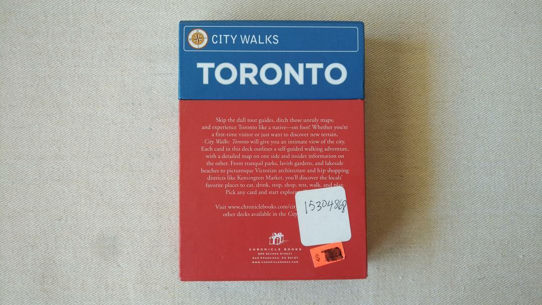 Discover the excitement and landmarks of Toronto on foot! This deck is complete with detailed maps, insider information and places to discover in TO Canada