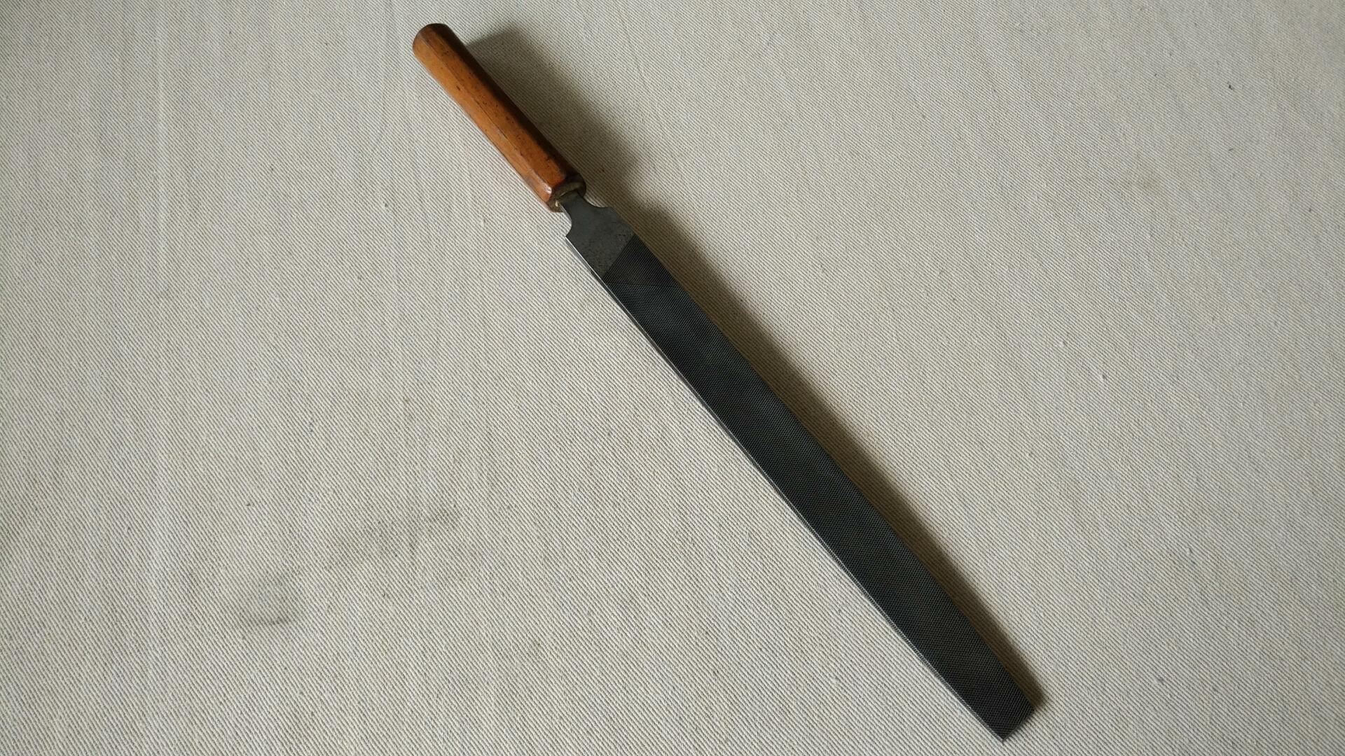 Rare antique Peter S. Stubs Limited bastard file with octagonal hardwood handle. Vintage made in England collectible metalworking & machinist hand tools