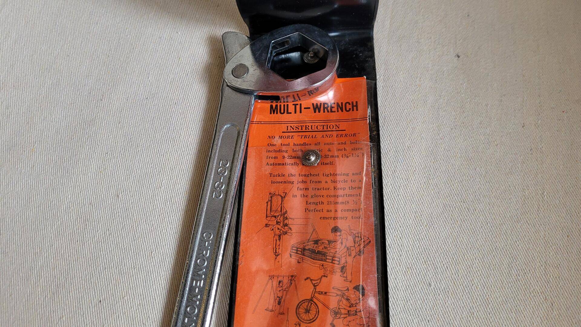 sonic-adjustable-multi-wrench-swivel-head-tool-23-32-vintage-collectible-automotive-mechanic-hand-tools-spanner