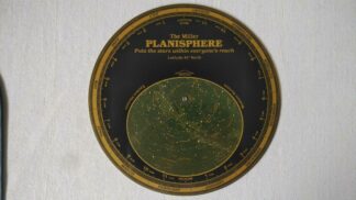 1980s vintage astronomy wheel The Miller Planisphere for latitude 40 degrees North Northern US & Canada. Classic interactive guide to display the position of the stars 24 hours a day, 365 days a year. Use the Miller Planisphere to identify starts, planets and constellations.